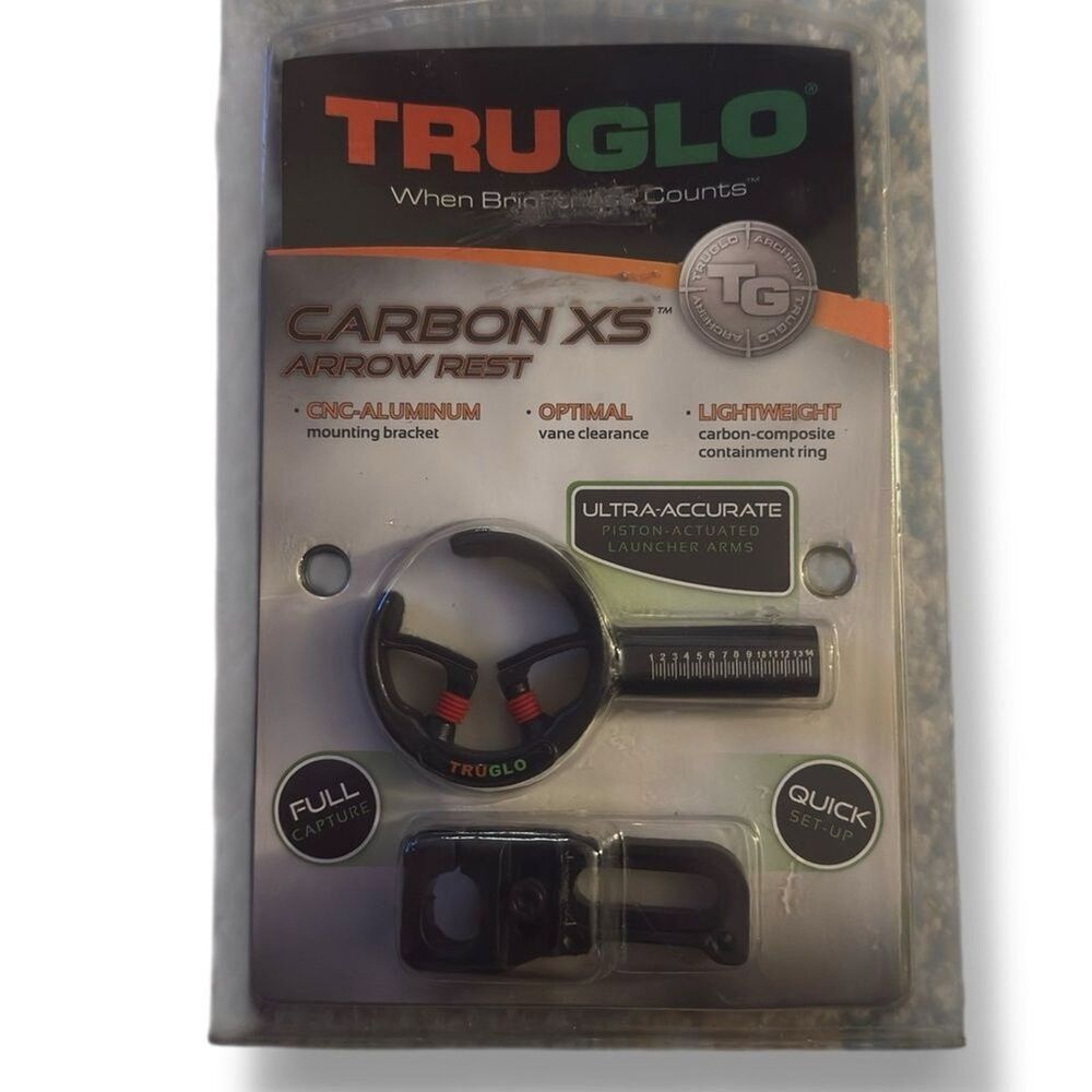 TRUGLO Carbon XS Arrow Rest New in Package For Compound Bow